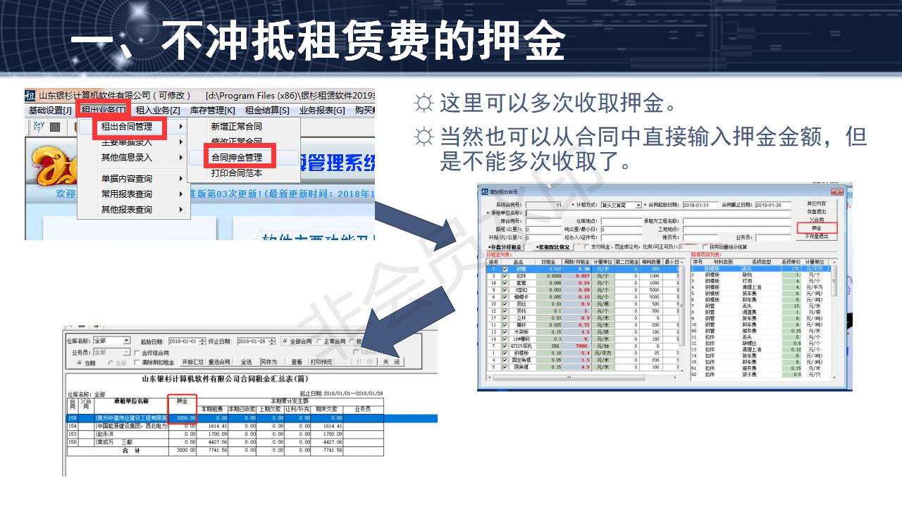 問(wèn)題19--押金的兩種收取方式